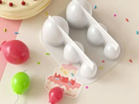 Molde silicona 6 globos